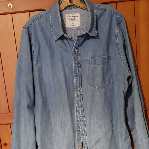 abercrombie mens denim shirt